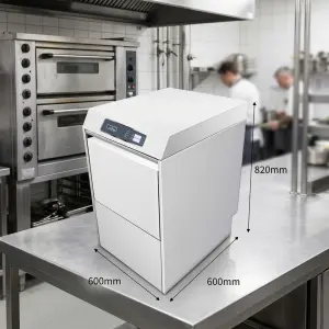 Smart Digital Control CSG50C Commercial Dishwasher Under-counter Glasswasher with Auto-cleaning Program