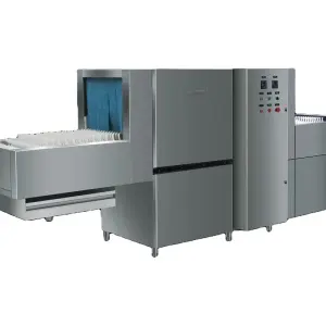 Smart Freestanding Restaurant Hotel Stainless Steel Gas/Electric Hood Type App-Controlled Dishwasher Machine Dishwashing Tunnel