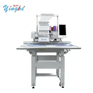 Yinghe Single Head Monogram Cap Embroidery Machine with Bigger Embroidery Area 500x800mm T Shirt Embroidery Machine