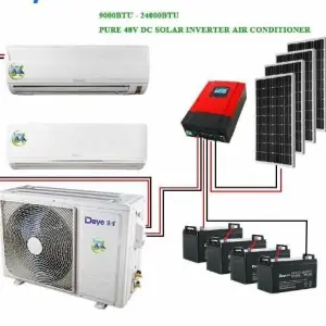 DC 48v 9000btu Solar air Conditioner off Grid Solar air Conditioner System12000btu 18000btu Available