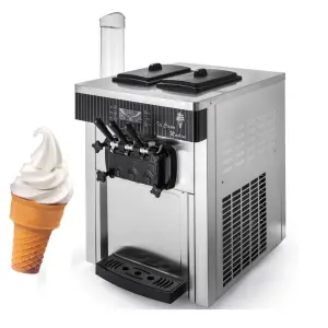 20-28L/H 3 Flavors Tabletop Mini Soft Ice Cream Machine