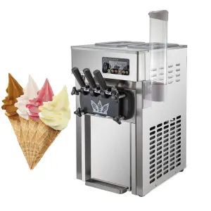 EU Warehouse Hot Sale 3 Flavor Soft Ice Cream Machine Soft Serve Ice Cream Making Machine Factory Price