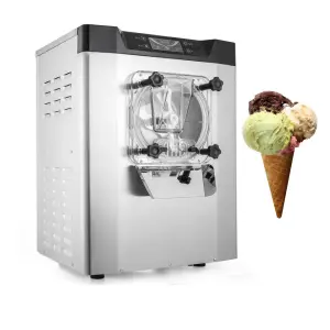 Hard Ice Cream Machine Stainless Steel Ice Cream Maker With LCD Control Panel