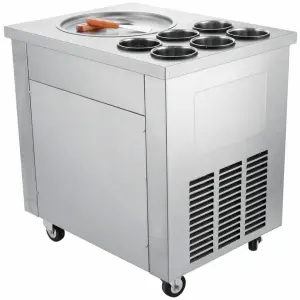 110v 220v Electric Thai Fried Ice Cream Yogurt Roll Maker
