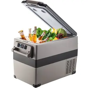 VEVOR Large Capacity Portable Mini Fridge DC 12V 45L Car Refrigerator for Car and Home 220V