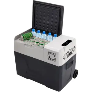 Fridge Refrigerator Car Home a Dual Use Compact 30L Car Fridge 12/220 V Temperature Variations Portable Freezer