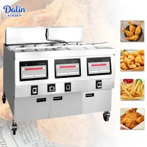 Commercial Deep Fryer Machine Freidora Industrial Friteuse a Pression for Chicken Wings French Fries and Chips High Efficiency