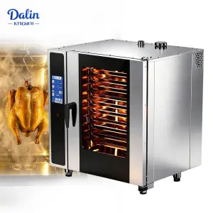 Professional Rotary Convection Oven Combi Oven Electric 10 Tray With Steam Function for Bakery and Pizza Shop Use