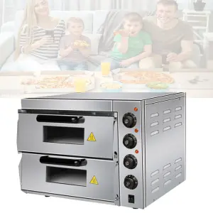 TARZAN Pizza Oven 2 Tier Pizza Oven Kitchen Commercial Bread Baking Oven