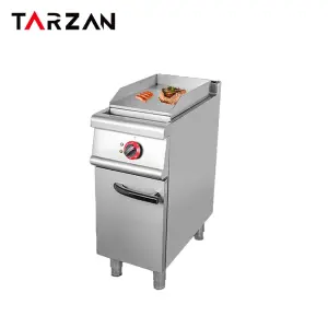 Commercial Flat Grill Griddle with Cabinet Kitchen Griddle Fryer Robust Design for Central Kitchens & Foodservice