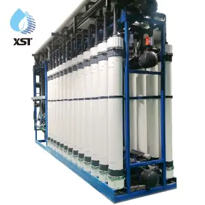 Automatic Ultrafiltration Water Purifier Including Pressure Vessel Pump Membrane PLC Steel PVDF UPVC Materials 220V High