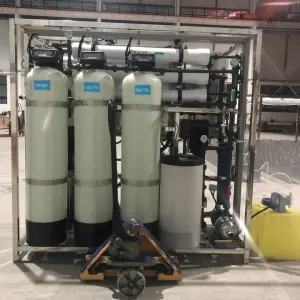 Export Africa Industrial 500L/H RO Machine PLC Pump Water Purifier System with 1500GPD Capacity for Industrial/Commercial Use