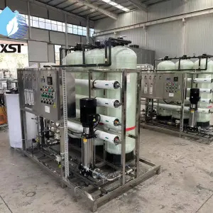 500L/H Reverse Osmosis Water Purification Machine with PLC Motor & Pump 98-99% Desalination ISO9001 CE Certified