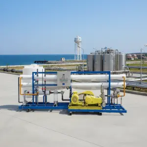 Containerized Seawater & Brackish Water Desalination Plant RO System Pump Motor 95-98% Efficiency 250L/H-1000M3/H Productivity