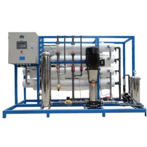 10000L/H High Efficiency Brackish Water Purifier with PLC Pump & Motor for Drinking RO Water Treatment Plant