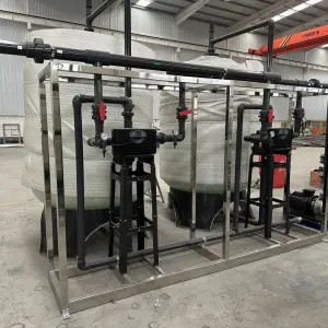 RO Drinking Water Treatment Machine Reverse Osmosis System Commercial Water Purifier with Pump Motor PLC 5000L/Hour