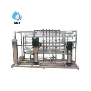 8000L/H High Quality Outdoor Borehole Brackish Water Filter System with PLC Pump & Motor Reverse Osmosis Desalination