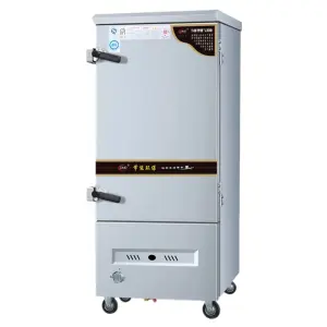 Commercial Stainless Steel Gas/Electric Rice Steam Cabinet 10-Tray Soup Fish Steamer for Home Use Hotels Food Shops Restaurants
