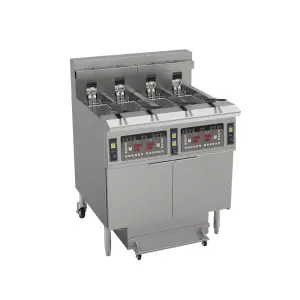 OEM Factory 13.5kw One Pot Two Baskets Electric Automatically Lift Electric Commercial Deep Fryer Automatic Lifting Deep Fryer