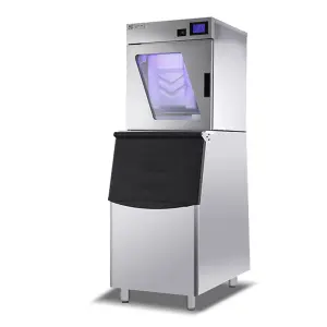 HENGZHI Commercial Ice Maker Large Capacity Ice Cube & Block Making Machine 220V/110V Automatic Defrost CE Certified