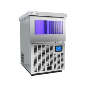Blue Light Crescent Ice Making Machine Commercial Moon Shape Ice Machine