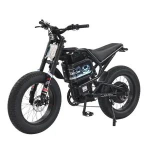 AKEZ S300 60V 3000W High Power Electric Bike High Carbon Steel Frame Dual Suspension 25Ah Long Range Urban Trail Riding