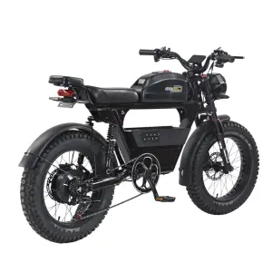 Diton 52V 1500W Fat Tire Electric Bike Adventure Ready E-Bike with 30Ah Battery Rugged Ride for City & Trail