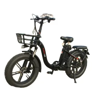 Akez Folding 48V 750W 16Ah Fat Tire Electric Bike Step Through Frame Compact Adult E Bike Men's / Women's