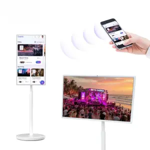 21.5/24/27/32 Inch Movable Touch Screen Monitor Floor Standing Android Wireless Portable Smart Tv for Home