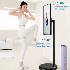 24 27 32 Inch StanbyME Style Portable TV, Smart Screen with Wheels, Movable Battery Powered Rolling Touch Monitor