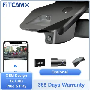 FITCAMX Dashcam for Dodge Hornet 2023-2025, 4K Front Rear Camera for Dodge Ram 1500 Bighorn Laramie Tradesman Rebel 2025 2026
