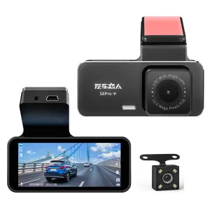 TikTok Trending 3.39-Inch IPS Dashcam 2K Car DVR 2 Channels Front/Rear Video Recorder Dual Back Cameras 1 Year Warranty