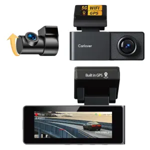 AI 4K+2K Dual Front and Rear Dash Camera Dash Cam 5G WiFi GPS Super Night Vision Loop Recording Car Dash Cam 4k Dashcam for Car