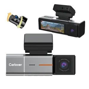 GPS 4K+2K+2K Mirror Dashcam with 3 Cameras 3-Channel Recording WiFi IPS Screen Night Vision & Waterproof Video Recorder for Car