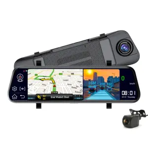 Shenzhen Manufacturer GPS Navigation 10 Inch 4G Dual Lens Car DVR Camera 1080P ADAS Dash Cam Android 2G+32GB IPS Screen Built-in