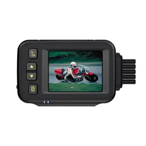 Carlover 2 Inch IPS 720P Waterproof Dual Lens 140 Ultra Wide Angle Motorcycle DVR Dash Cam with Loop Recording