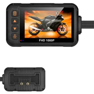 Custom Logo 3 Inch Dual Lens Waterproof Dash Cam Motorcycle Driving Recorder Camera DVR
