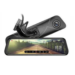 10-Inch WIFI 2K Dual Lens Car Camera DVR Mirror with Night Vision and Special Bracket Touch Screen Dash Cam From Carlover