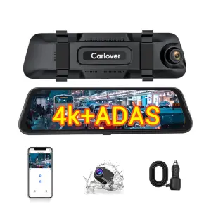 Dash Cam Front and Rear Dash Camera 4K FHD 10 Inch Night Vision Car Camera WDR Loop Recording Car Black Box Dvr