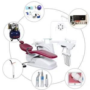 Full Set Luxury Dental Chair Complete Dental Unit with Control System and Delivery for Modern Dental Clinic Setup