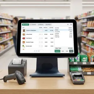 15.6 Inch Capacitive Touch Screen Ordering System Cashier Machine Pos System Terminal for Store