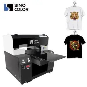 Best Price A3 A2 3040 Size DIY T-shirt Hoodies Textile Printing Machine Automatic DTG Full-colour Printer TP-300