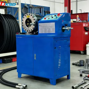 560T 2inch Hose Crimper Multi-functional Hydraulic Hose Hvac Duct Crimping Skiving Machine With 12 sets dies