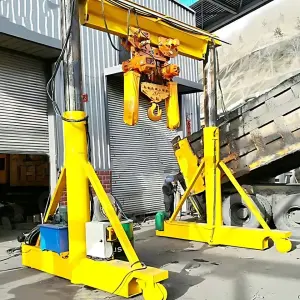 3ton 5ton 10ton Portable Gantry Crane Height Adjustable Light Duty Small Frame Portable Mobile Gantry Crane for Warehouse Usage
