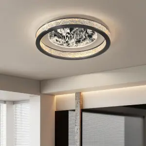 Italian Minimalism Luxury Modern Bedroom Round LED Acrylic Ceiling Lamp Dimmable Light Home Hotel Lobby Banquet Hall Room Decor