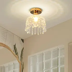 Luxury Hotel Home Doorway Wall Lamp Hallway Bar Crystal Light Villa Elegant Modern Wedding Banquet Hall Decor Ceiling Lamp