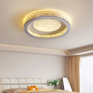 Home Decor Crystal Round LED Modern Ceiling Lamp for Hotel Lobby Banquet Hall 220V Middle Aisle Luxury Ceiling Light