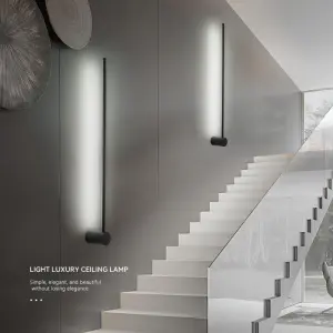 Aluminum LED Wall Lamp with Shade Adjustable Dimmable Light for Living Room Bedroom Home Office Stairs Bathroom Decor Light