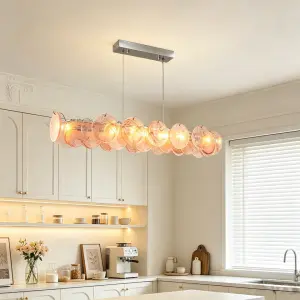 Modern French Luxury Murano Chandelier Lamp Villa Restaurant Bedroom Iron Glass Hotel bar Counter Ceiling Pendant Light