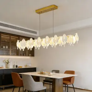 Luxury Glass Bar Counter Hotel Restaurant Hanging Lamp Chandelier Lamp for Wedding Banquet Hall Home Decor Modern Pendant Light